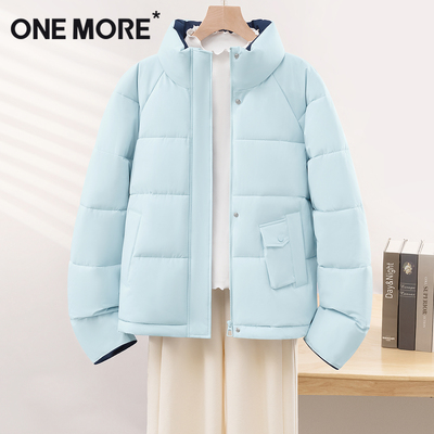 onemore棉服女加绒加厚