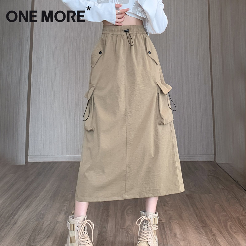 onemore工装半身长裙2025新款