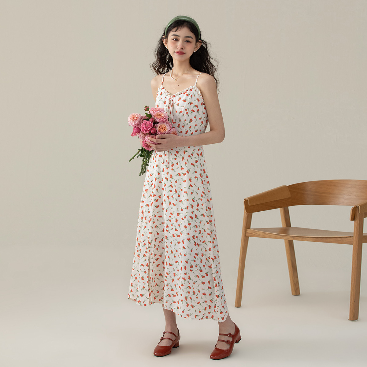 碎花法式ONEMORE连衣裙