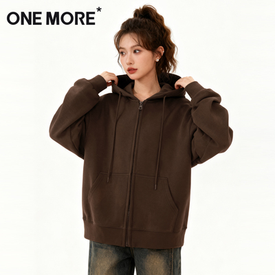 onemore380G空气棉大版开衫卫衣