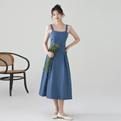 more2025夏季 新款 法式 one 吊带连衣裙女气质高级感内搭修身 度假裙