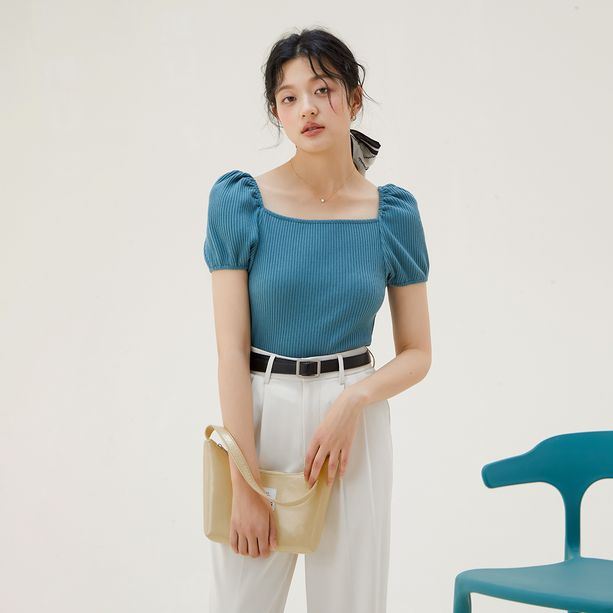 女装法式短袖ONEMORE高级感