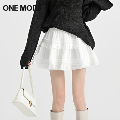 onemore百褶裙女夏季花苞短裙
