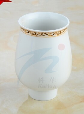 陶瓷马桶杯 马桶刷杯子 厕所刷杯 田园美式风 套装杯