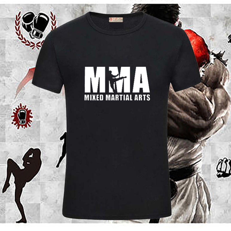 MMA短袖T恤 综合格斗自由搏击 运动健身UFC半袖 散打拳击衣服定制