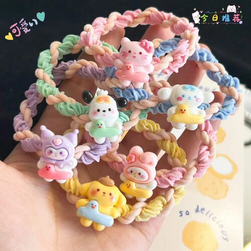 高弹力编织头绳少女心手链