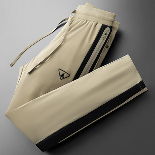 冬季加厚防水保暖裤直筒羽绒裤 男士撞色微弹户外微弹硬壳冲锋裤