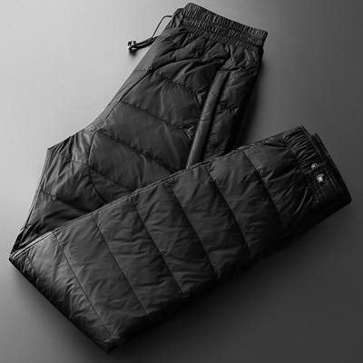 情侣款羽绒裤弹力保暖裤