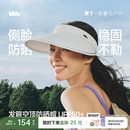 蕉下空顶帽女防晒帽新款 防紫外线户外骑行运动白色遮阳帽子 发箍式