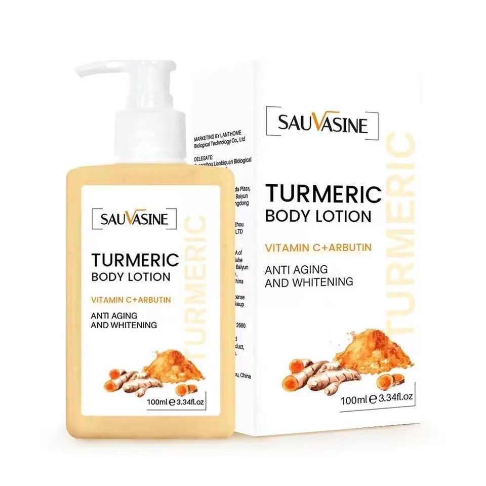 BodyWhiteningCream Turmeric Body Lotion Anti Aging Face100ml