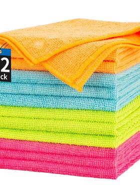 12 Pack Microfiber Cleaning Cloth 厨房清洁百洁布抹布 30*30cm