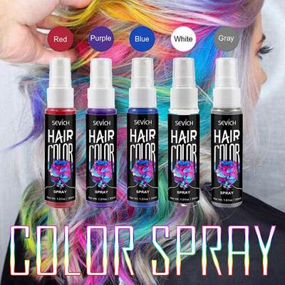 Hair Color Spray 5 Colors Temporary Hair Color Dye Washable