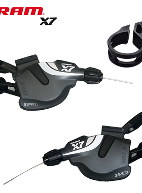 SRAM 速联X7 X9指拨单左3速 右9速分体指拨2X9速3X10速变速器配件