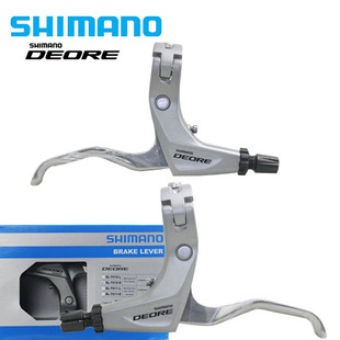 SHIMANO DEORE T610 T4000刹把山地自行车旅行车V刹R780碟刹 银色