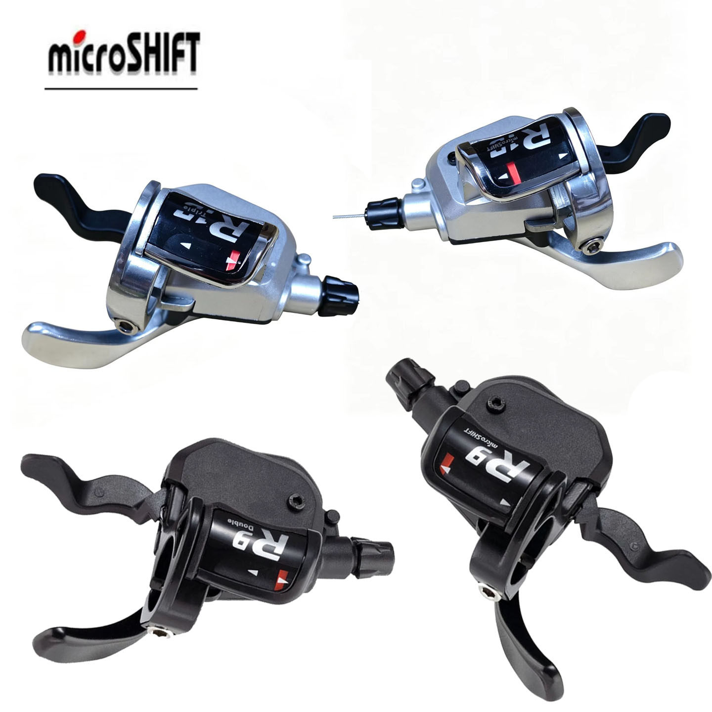 微转Microshift R8 R9 R10  8 9 10 11速大行折叠车平把公路指拨 - 实物图
