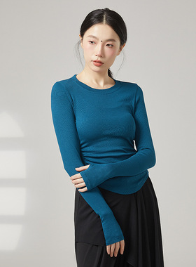 现代舞上衣成人形体服中国古典舞练功服女形体训练服长袖日常可穿