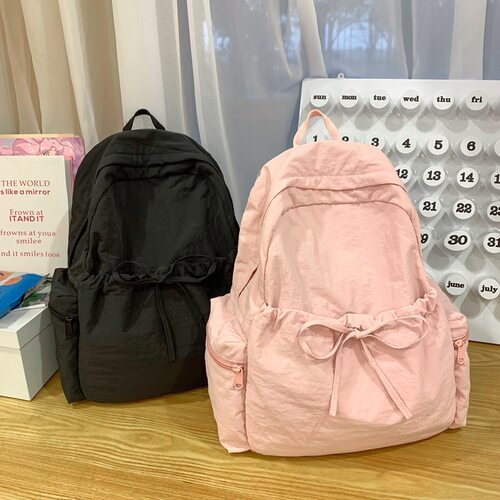韩国简约大容量轻便女大学生双肩