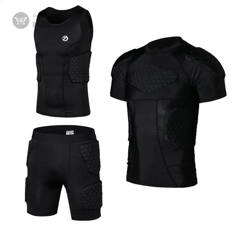 篮球运动护具足球防撞服橄榄球衣男跆拳道冰球棒球滑雪服