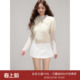 T恤春季 毛衣女蕾丝长袖 显瘦半身裙三件套 短袖 Moxiebabe甜美风套装