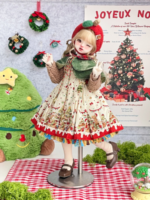 BJD6分azone胖四尺寸ob11娃衣圣诞套装《熊熊圣诞夜&熊熊圣诞日》