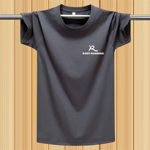 新款2025纯棉短袖T恤男夏季休闲宽松半袖圆领体恤情侣打底衫上衣