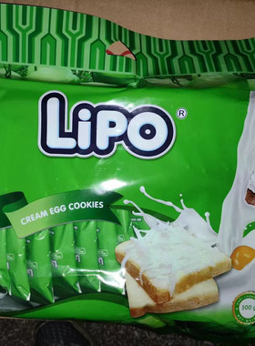 越南特产 lipo 椰子味面包干300克饼干牛奶鸡蛋味网红早餐零食
