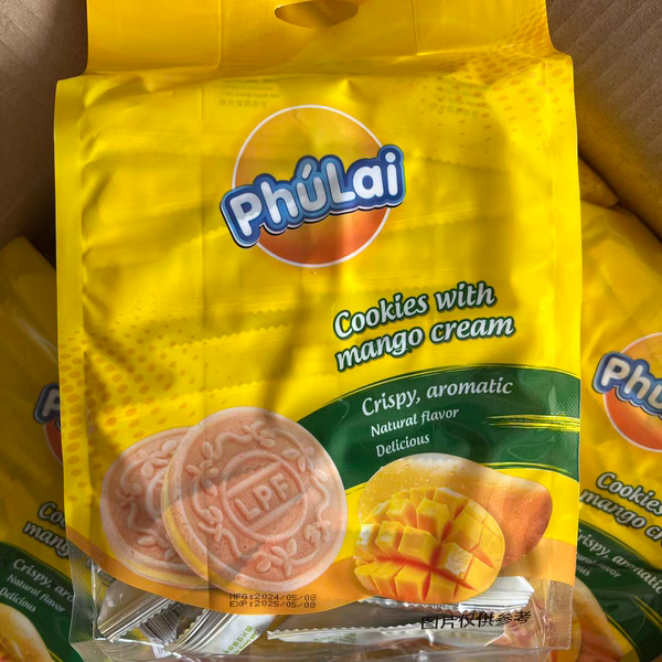 越南进口Laiphu来福榴莲饼干350g法式夹心薄脆饼酥香美食好吃零食