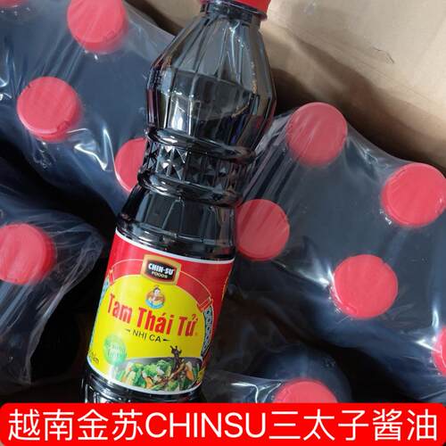 越南金苏CHINSU三太子酱油黄豆酱油500mlNuoc tuong tam thai tu