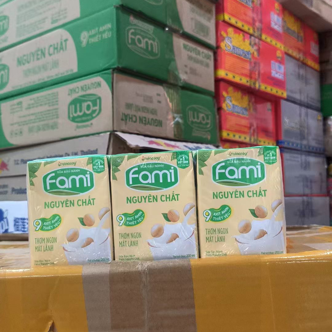包邮越南进口fami原味豆奶 植物蛋白饮品200ml 豆香浓郁