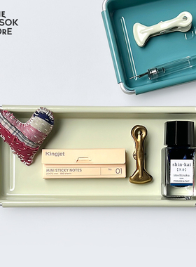 纵向书写 TVS¨ Dulton 日本金属收纳盘复古文具桌面工具钥匙杂物