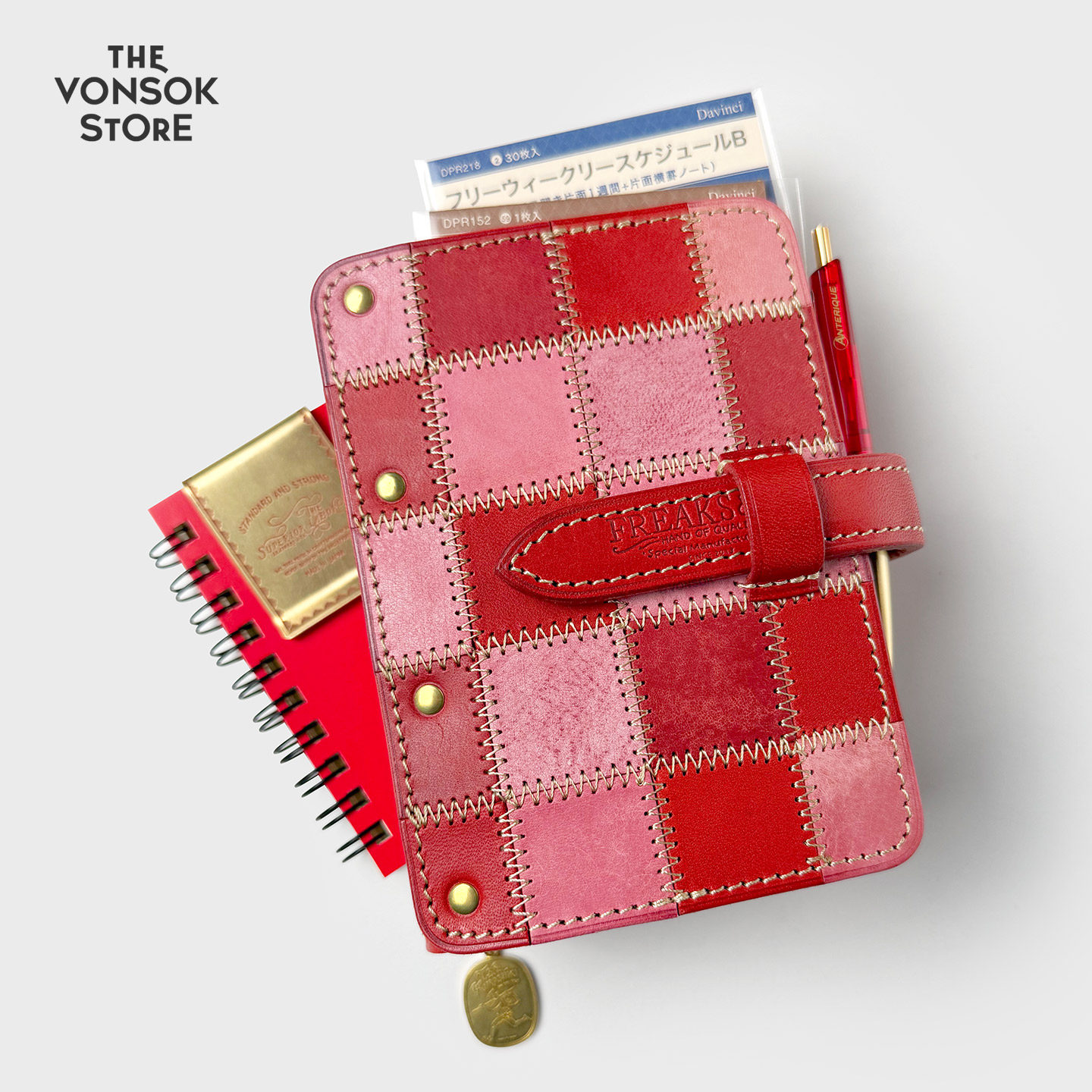 纵向书写 TVS"  日本Freaks&co 鸡尾酒系列拼布款大师手作手账本,文具电教/文化用品/商务用品,手帐/日程本/计划本,淘宝优惠券,粉丝福利购,淘宝优惠卷