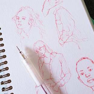 日本MUJI无印良品透明杆按动自动铅笔2B/HB学生绘画圆杆彩铅芯0.5