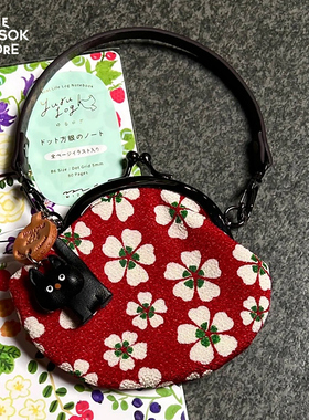 纵向书写 TVS¨ 日本Ripple 和风迷你便携口金包带肩带零钱包