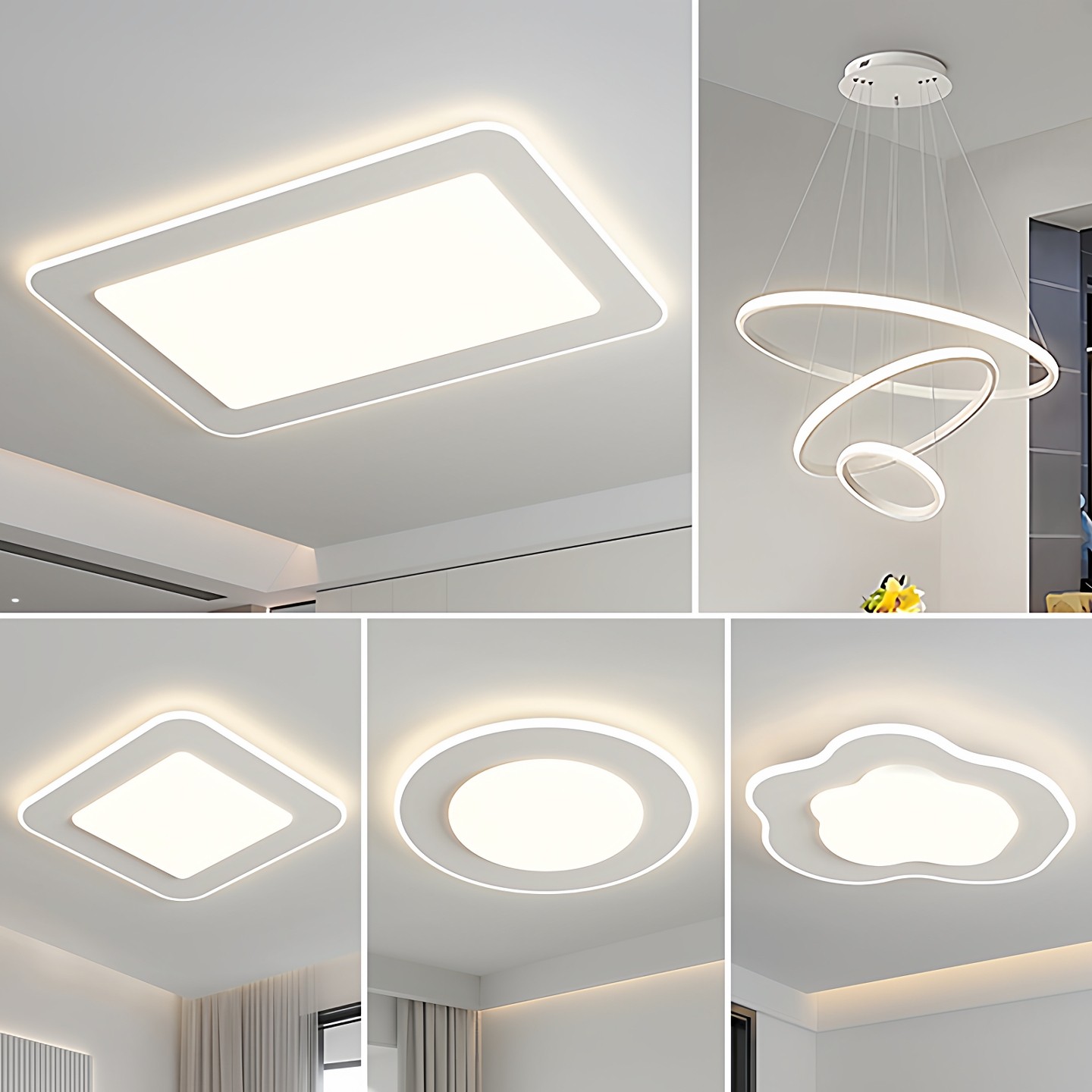 现代简约白色客厅卧室吸顶灯2025新款LED灯具全屋套餐中山古镇灯,家装灯饰光源,客厅吸顶灯,淘宝优惠券,粉丝福利购,淘宝优惠卷