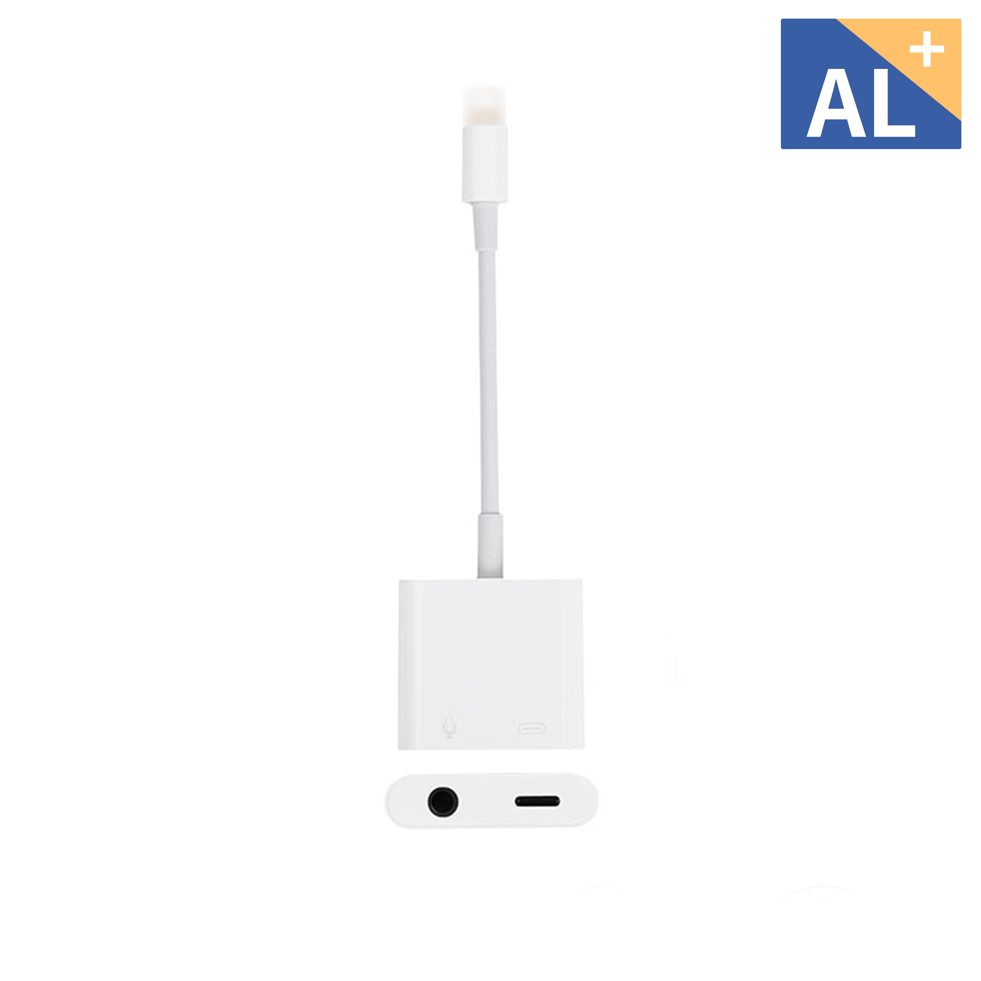 适用苹果xs耳机转接头支持直播3.5mm通话四合一充电音频转接器