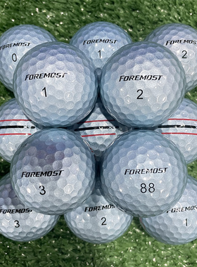 下场高尔夫球 台湾FOREMOST 远距离 高水准球3-4层球二手球比赛球
