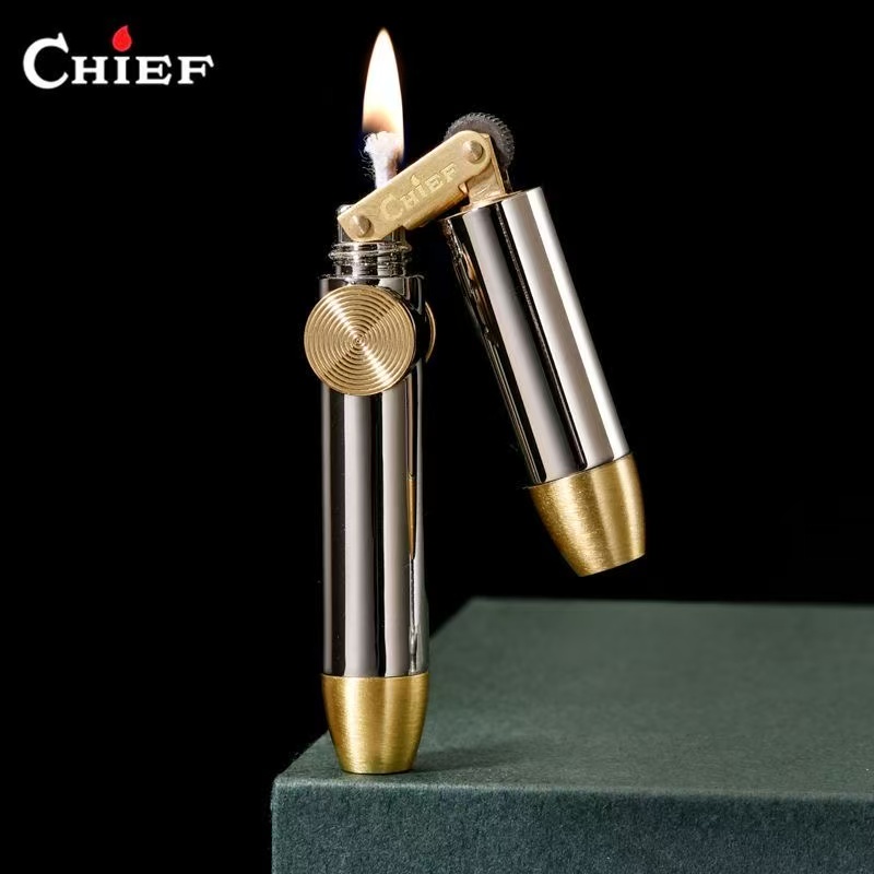 首领煤油打火机二代双节棍复古创意迷你小巧个性男士礼物