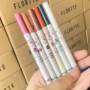 FLORTTE/花洛莉亚彩色眼线液笔极细持久平价不易晕染不易脱色新手