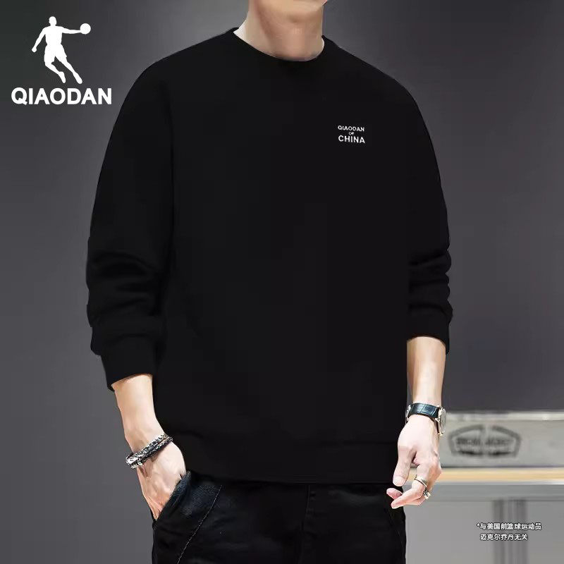 乔丹卫衣男2026春季新款圆领长袖春秋男士休闲运动上衣套头衫男款