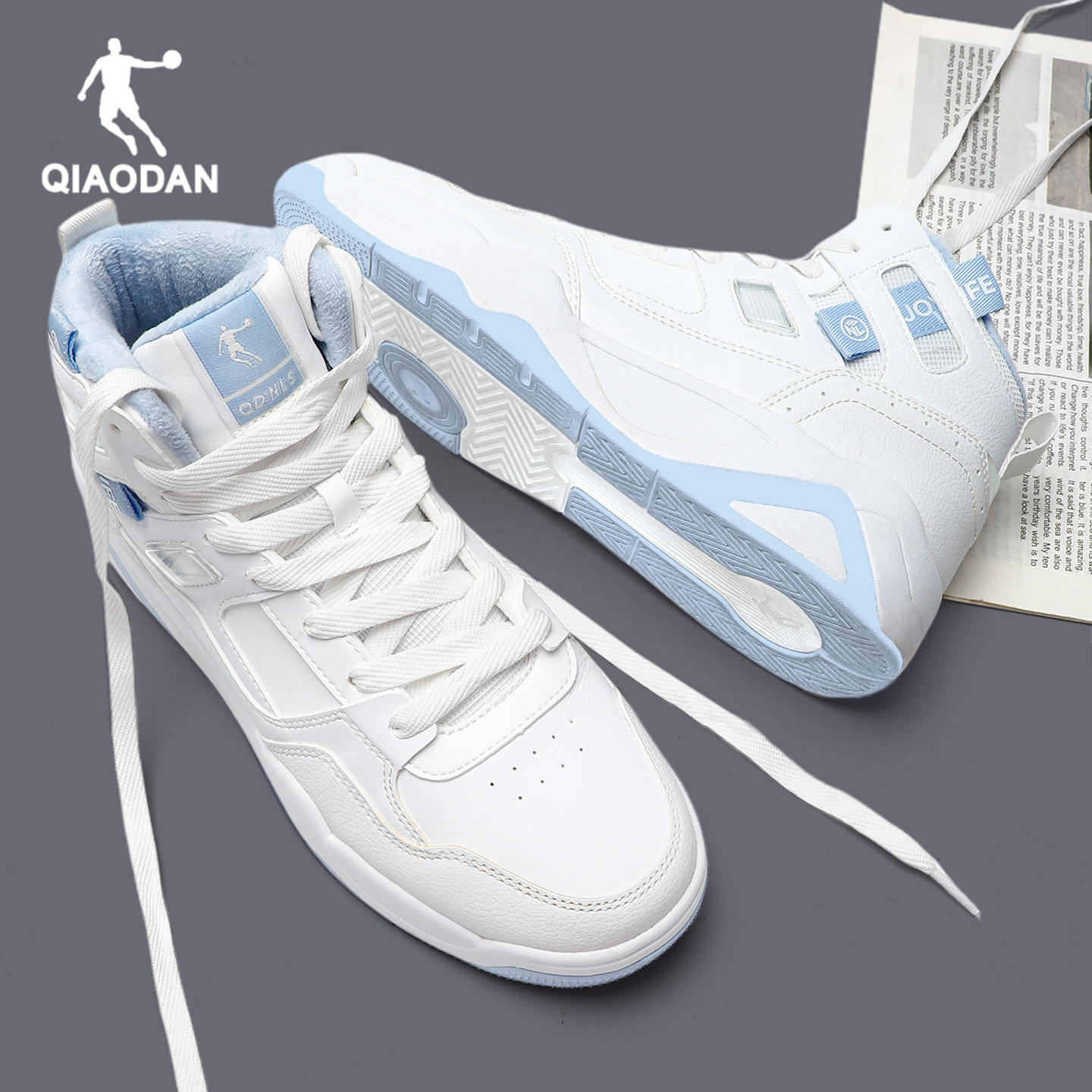 乔丹男鞋高帮板鞋加绒棉鞋运动鞋