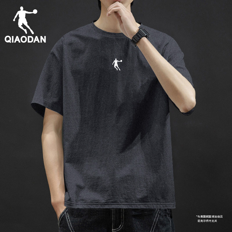 乔丹短袖t恤男2025夏季新款速干衣跑步体恤透气半袖运动上衣男装