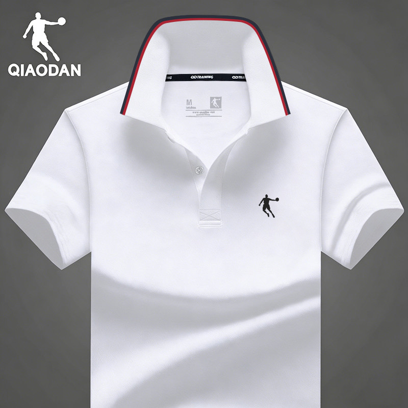 乔丹POLO衫男翻领T恤2026夏季新款透气速干短袖商务通勤运动上衣