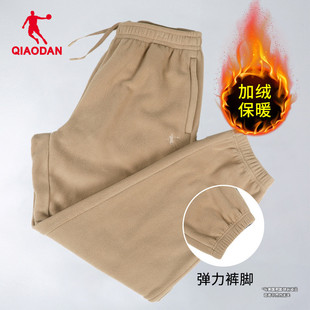 新款 2025秋冬季 束脚休闲裤 子宽松棉裤 男 乔丹加绒运动长裤 卫裤 男士
