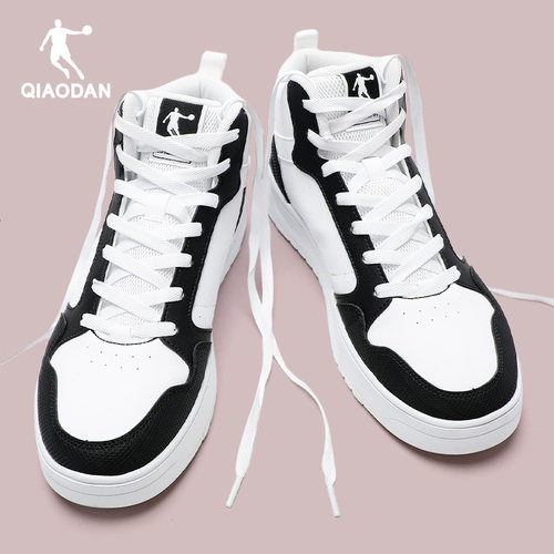 乔丹男鞋高帮板鞋皮面防水运动鞋