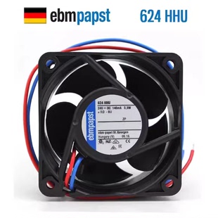 原装德国624 N/H/M/HH/HR 624 HHU/2HH DC24V 变频器散热风扇6025