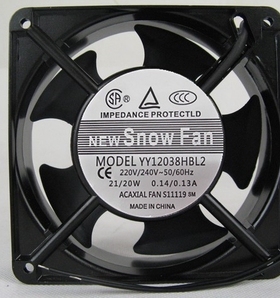 YY12038HBL2/HSL2全新SNOWFAN 8025 220V 11025机柜12025风扇9225