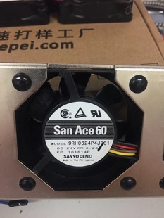 三洋 6025 9RH0624P4J031 0.24A 4线变频器散热风扇6CM DC24V 原装