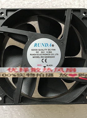 全新RUNDA RD1238B24H-S 24V 0.36A电焊机变频器风扇RD14050B24SH