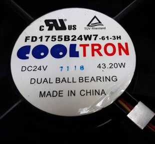24V 原装 43.2W大风量变频器散热风扇 COOLTRON FD1755B24W7