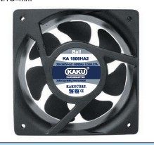 全新KAKU卡固 KA1806HA2-2 220V 0.24A/0.27A 18065 轴流散热风扇